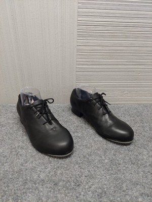 Bloch Women Tap Shoe Black Leather Lace Up Split Sole Dance Performance Footwear