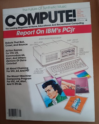 Vintage Jan 1984 compute magazine Issue 44 Volume 6 Number 1 Computer Magazine