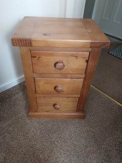 3 Drawer Bedside Cabinet