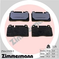 Vorderachse Zimmermann 25643.970.1 Bremsbelagsatz, Scheibenbremse FüR Audi,Porsc