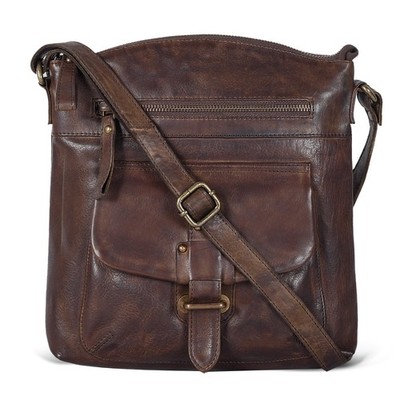 Oak Leathers Leather Crossbody Bag For Women With Adjustable Sling Strap - Me...