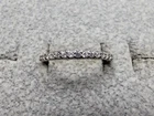 GRANDMA GRABE'S BEAUTIFUL VINTAGE 925 STERLING SILVER 1.6G CZ RING SIZE 9.25
