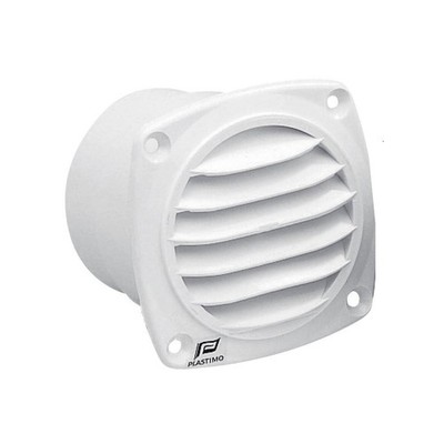 Plastimo Plastic Ventilator Round Vents + Flange Ø 65/70 - 82 x 82mm White
