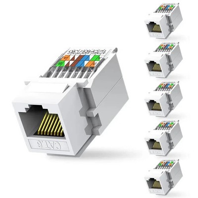 Gigabit RJ45 Netzwerkmodul Kategorie 6 Patchpanel Verbindung