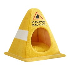 Funny Kitty Bed for Indoor with Anti-Slip Bottom Calming Sleeping Barriers Bed