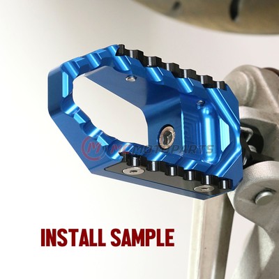 Blue TRC Alu. Front Wide Footpegs For Razor RSF350 RSF650