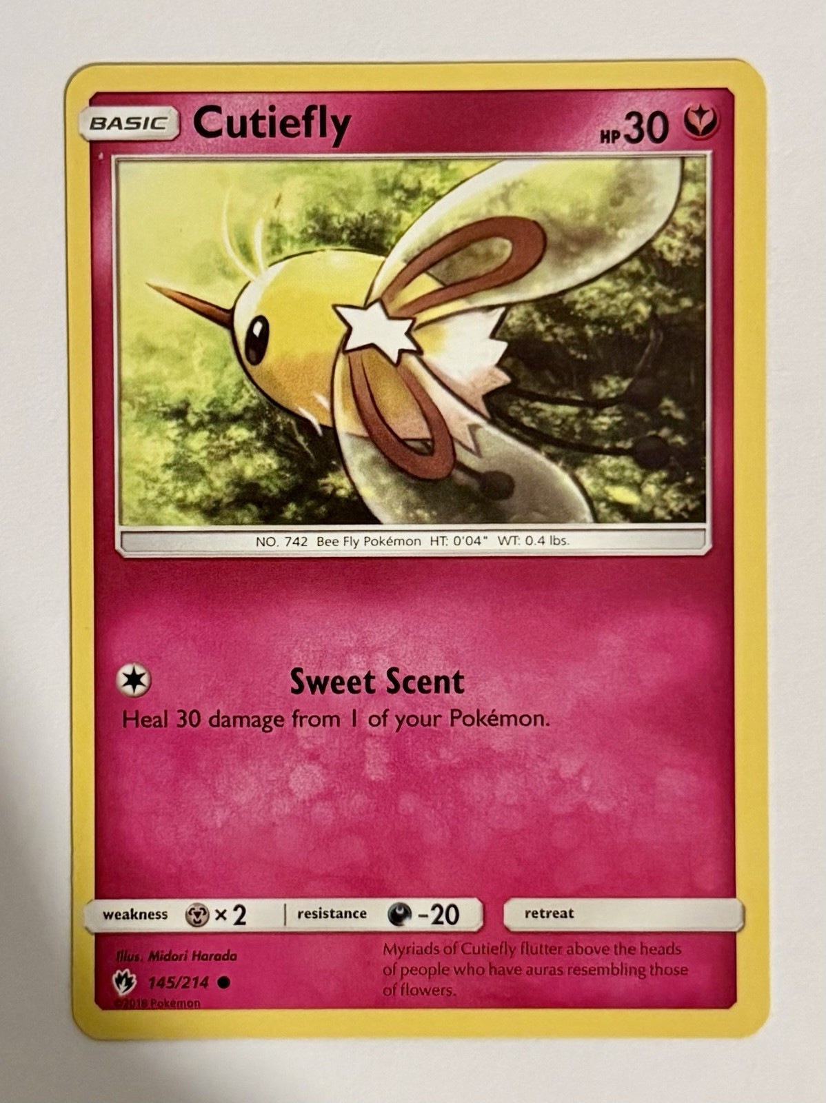 Cutiefly 145/214 Common Lost Thunder Pokemon Lightly Played