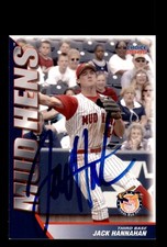 Signed Baseball Card Auto Jack Hannahan 2005 Choice Toledo Mud Hens