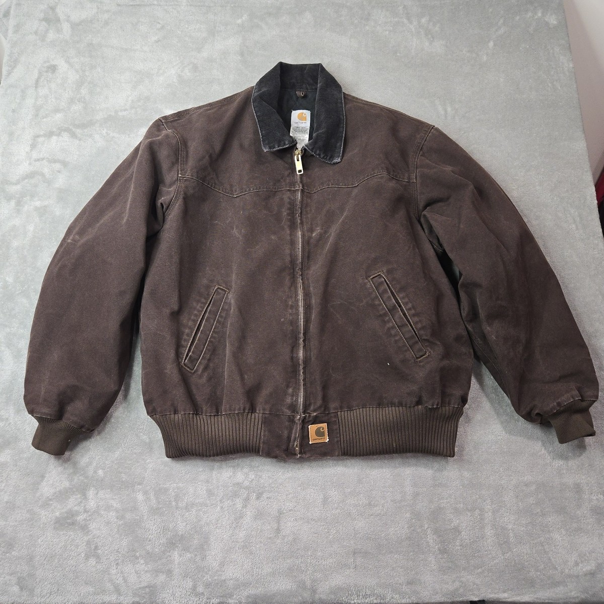Vintage Carhartt Santa Fe J14 DKB Jacket Dark Brown Men's 2XL