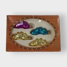 Vtg Christmas By Krebs Buggie Car Ornaments Glass Set Of 4 Vtg Christmas By Krebs Buggie Car Ornaments Glass Set Of 4