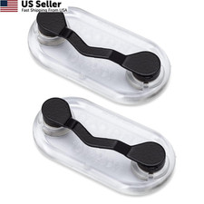Readerest Magnetic Eyeglass Holder - Set of 2 - Strong and 2, 2x Black