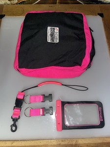 HOT PINK Scuba Diving Accessories Regulator Bag - Clips - Phone Case - Lanyard
