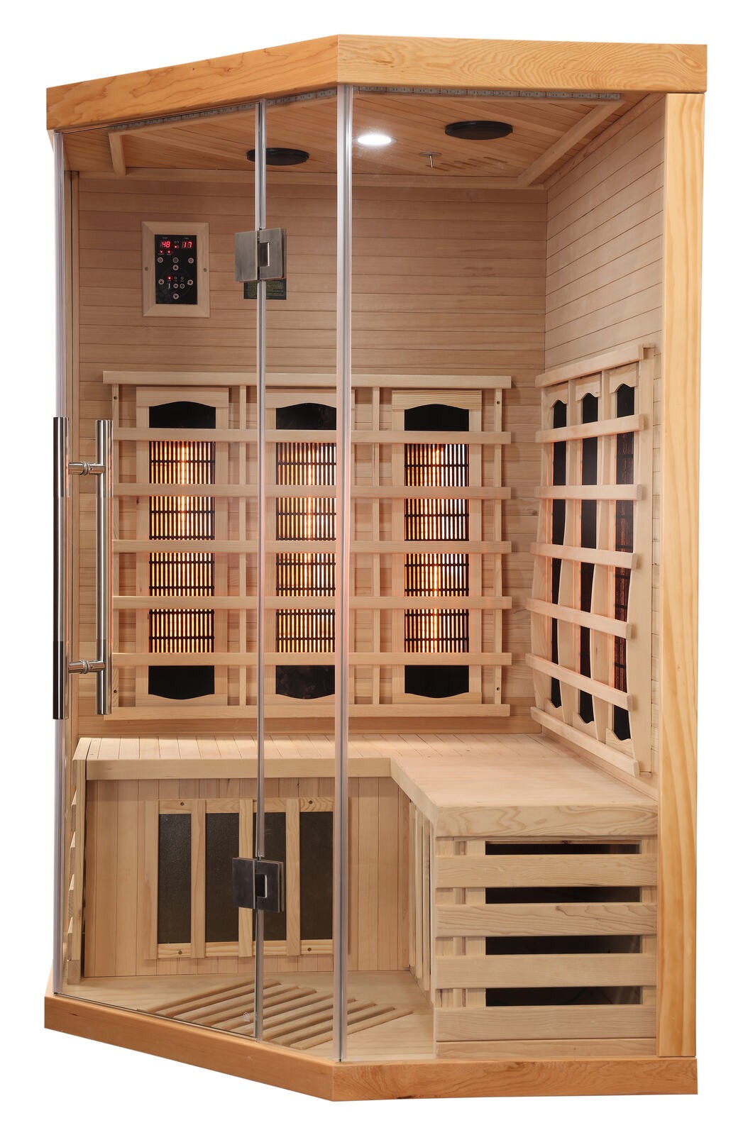 Sano Infrarotsauna SUPREME Infrarotkabine 2 Personen 6 Strahler 2040W Sauna