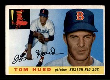 1955 Topps Tom Hurd Rookie RC #116 GD / VG Baseball Card