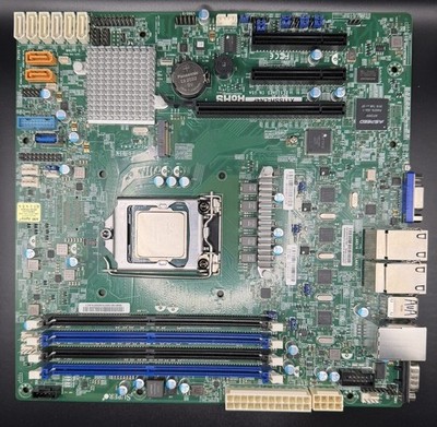 SUPERMICRO Micro ATX Server Motherboard + Intel Xeon E3-1230 v5 Processor Combo