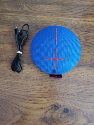 Ultimate Ears UE Roll 2 S-00152 Bluetooth Speaker, Waterproof, Blue/Red Charger