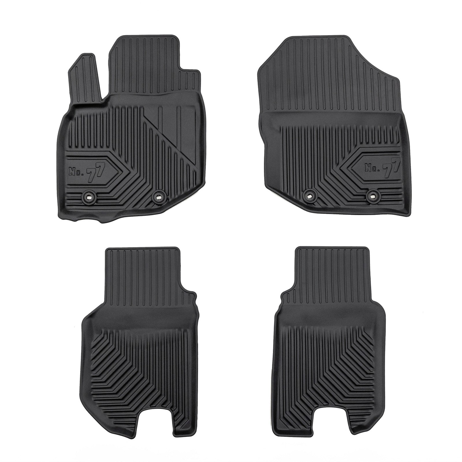 Tapis de sol auto anti-boue Honda Jazz III 2007-2014 en TPE étanche lavable 4 pièces