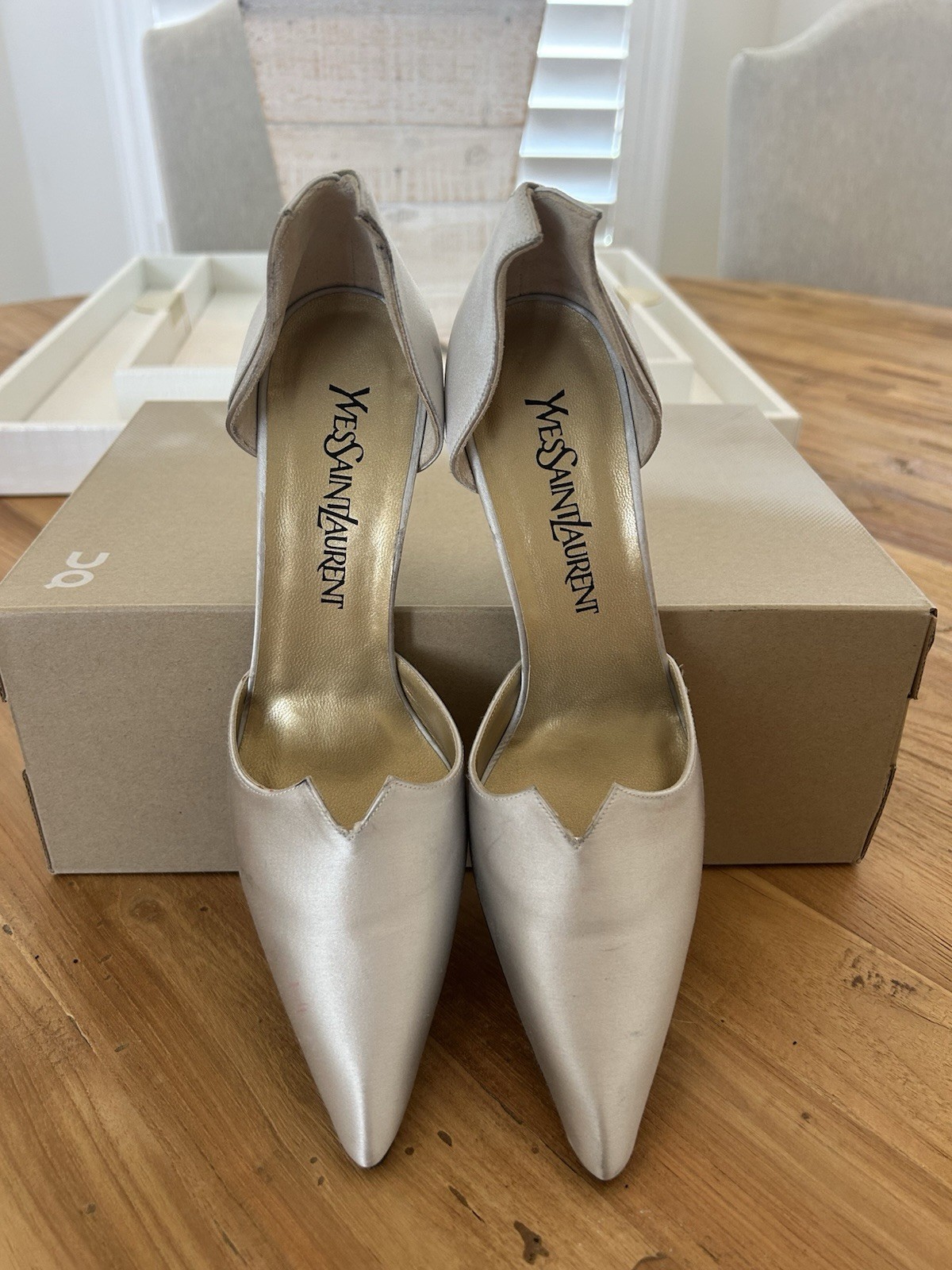 Yves Saint Laurent decolte vintage donna 7 YSL glam vamp frost raso