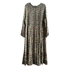 Old Navy Womens Prairie Maxi Dress Size XXL Floral Cottagecore Modest Minimalist