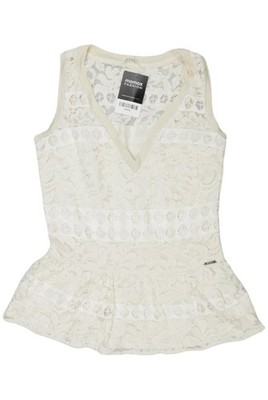 GUESS Top Damen Trägertop Tanktop Unterhemd Gr. EU 32 Baumwolle Crem... #p7wsygb