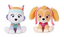 Paquete de peluche Gund Paw Patrol de 2, 6 pulgadas Everest y Skye con licencia oficial