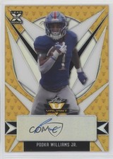 2021 Leaf Valiant Yellow /10 Pooka Williams Jr #BA-PWJ Auto lz7
