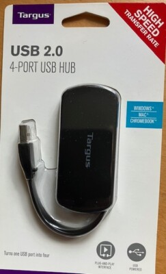 Targus 4-Port USB HUB 2.0 High Speed Transfer Rate