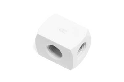 Alphacool HF Anschlussterminal TEE T-Stück Rund G1/4 - White / Weiß