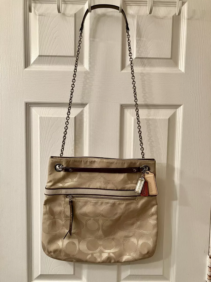 signature chain convertible tote in signature canvas Cinosural International School