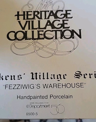 Dept 56 Dickens' Village A Christmas Carol Set Fezziwig's Warehouse - Picture 3 of 3