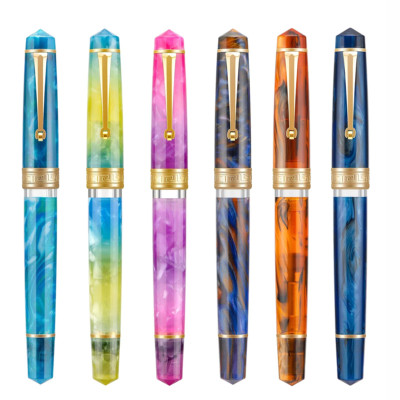 Asvine P20 Piston Resin Fountain Pen EF/F/M/Stub 1.1 Nib Writing Office Gift Pen