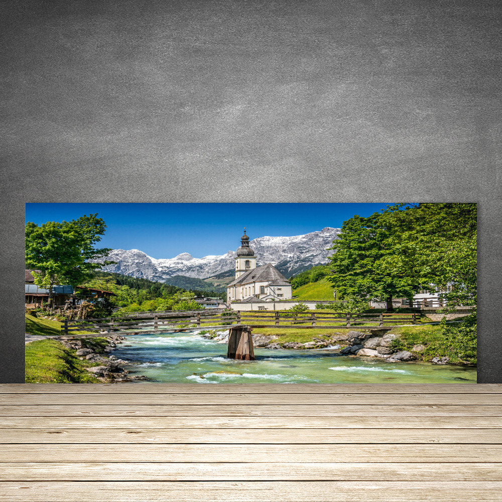 Crédence de cuisine en verre 125x50 fini les taches de graisse sur vos murs peints
