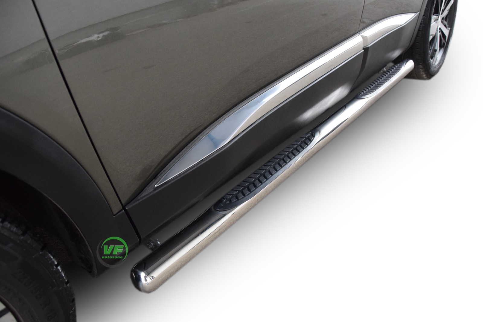 Marche-Pieds Lateraux Ns1 Aluminium Sur Ford Transit Custom 2012-2023