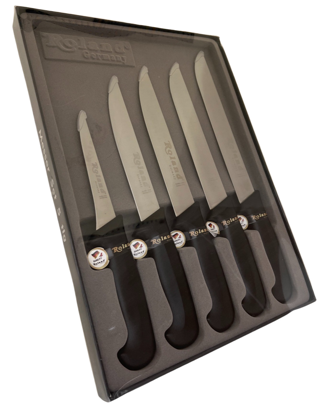Metzgermesser Fleischermesser Messer Set 5 tlg. Schlachtermesser Roland Germany