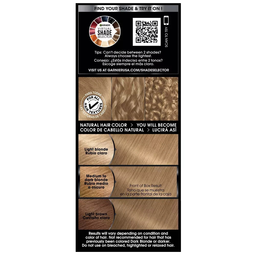 GARNIER OLIA~ MEDIUM BLONDE 8.0~ Hair Color ~Vegan + Cruelty Free~MSRP: $13.50