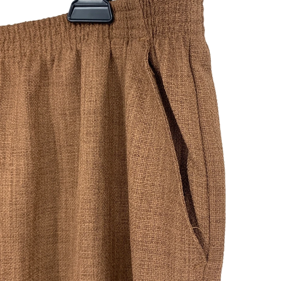 Pantalones para mujer Blair marrón carrera talla XL 1841 tweed ligero Foto 2 de 4