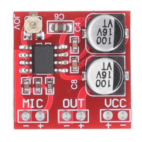 5tlg Elektret Mikrofon Verstärkermodul Einstellbare Verstärkung LM386 NEU - Bild 3 von 12