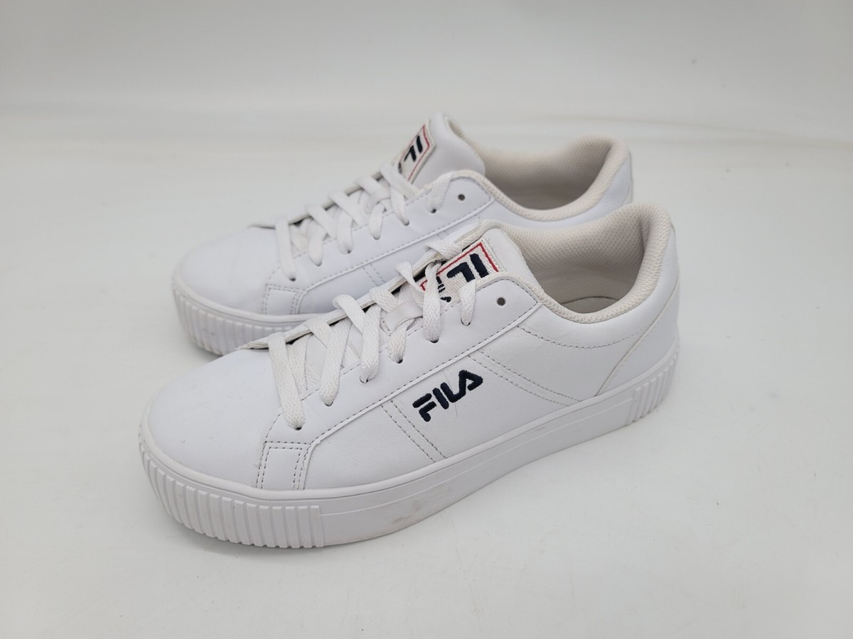 Fila Womens Redmond 5CM01114-125 White Casual Shoes Sneakers Leather Sz