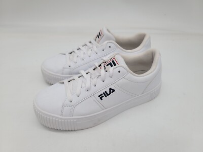 Fila Womens Redmond 5CM01114-125 White Casual Shoes Sneakers Leather Sz 