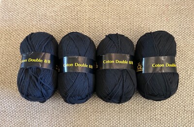 Kranenburg Double 8/8 100% Cotton Yarn Lot Of 4 Skiens Made In Holland Brand New