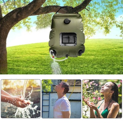 Umweltfreundliches solarbetriebenes Wasserbeutel-Set für Warmwasser Außendusche 20L Größe