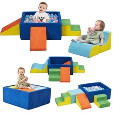 6 Pieces Foam Climbing Blocks with Ball Pit,Kids Soft Play Climbing for Toddl...