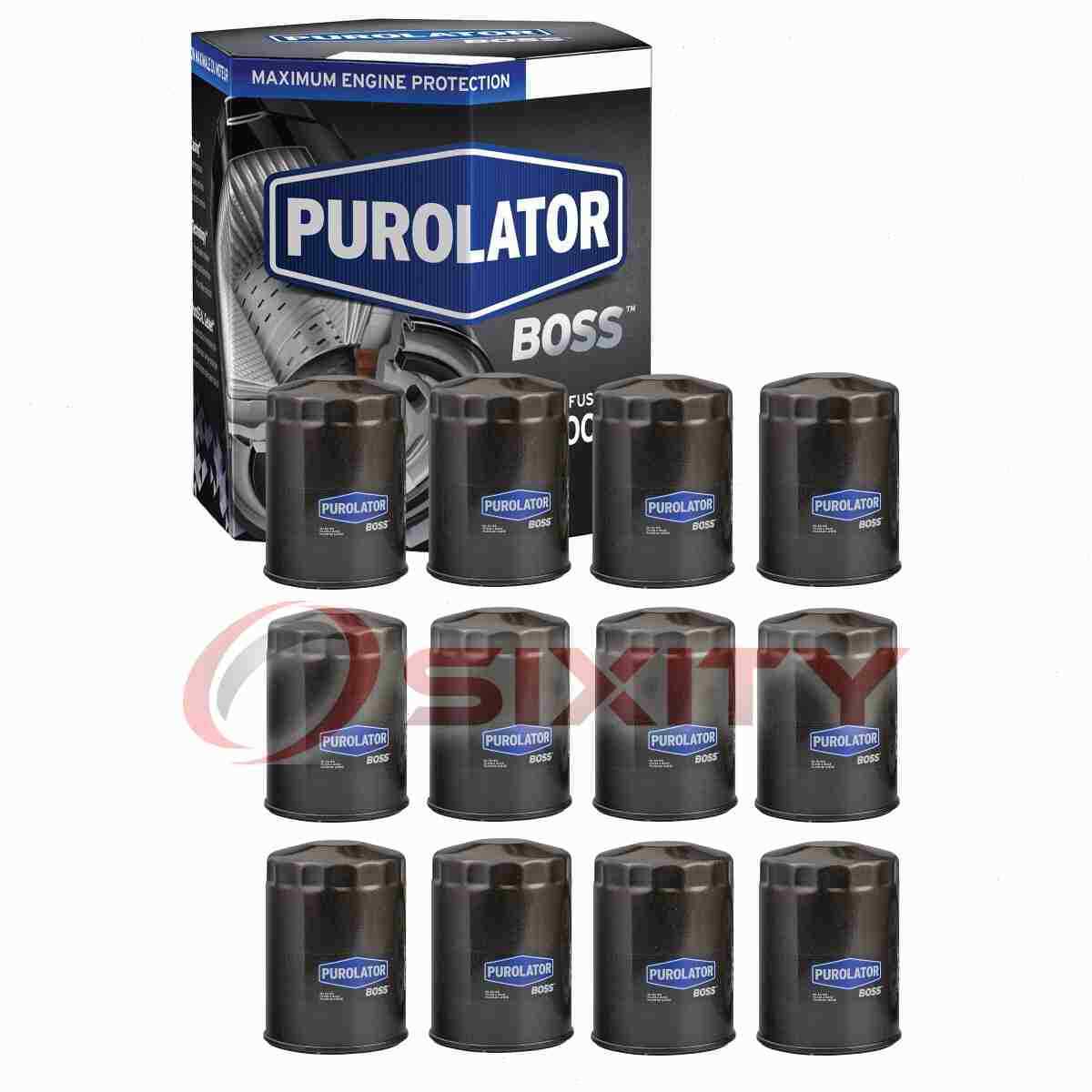 12 pc Purolator BOSS PBL35399 Engine Oil Filters for Oil Change Lubricant te