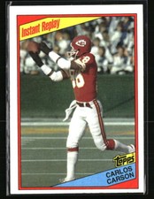 Carlos Carson 1984 Topps Instant Replay 88 Football Card