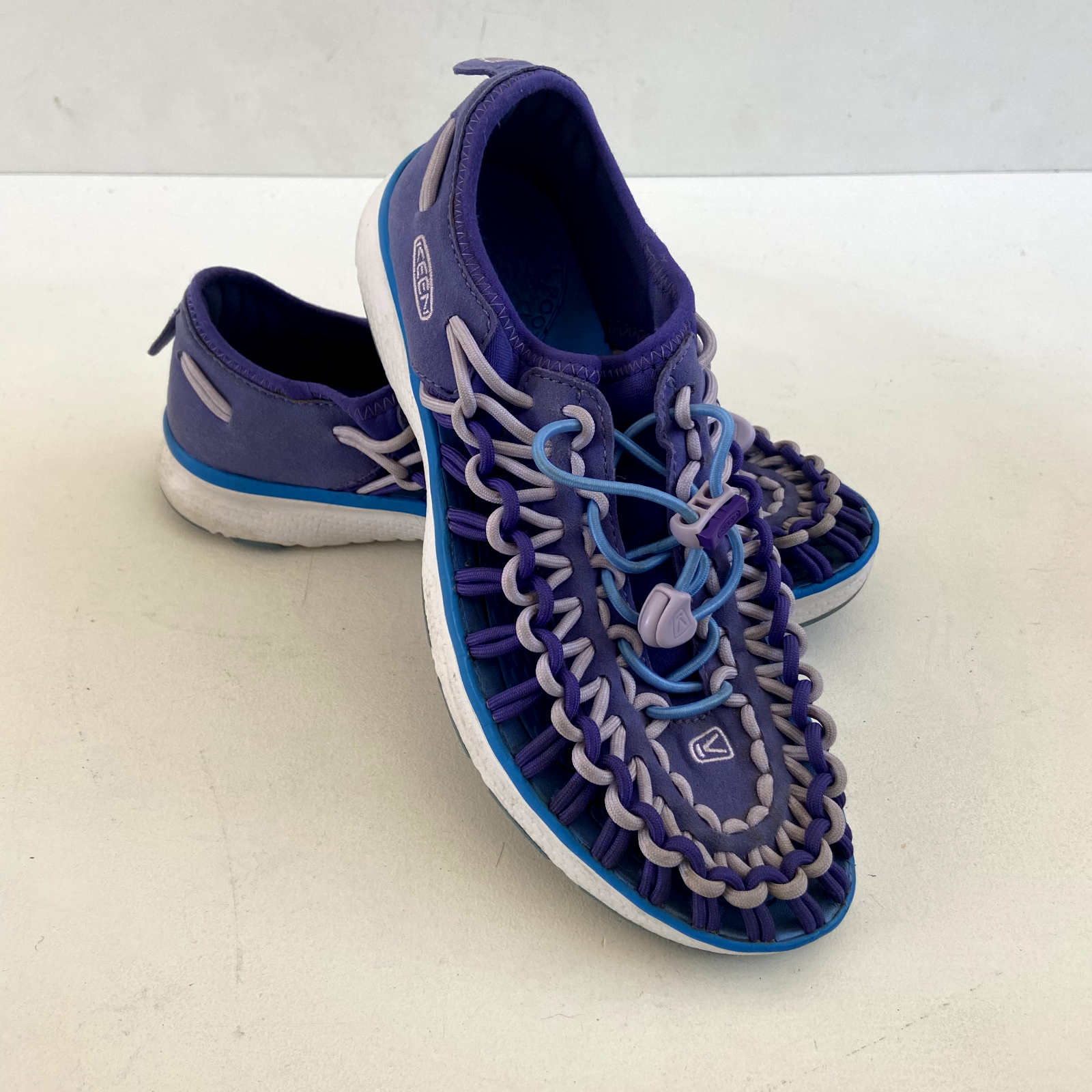 Sandali da pescatore viola KEEN Uneek taglia 5 con corda tessuta