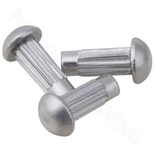 Round Pan Head Knurled Rivets Aluminum Rivet M2 M2.5 M3 Fasteners 100-1000pcs