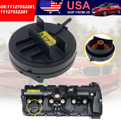PCV Valve Cover For 06-13 BMW 128i 328i 328xi 528i 528xi X3 X5 Z4 N52 2