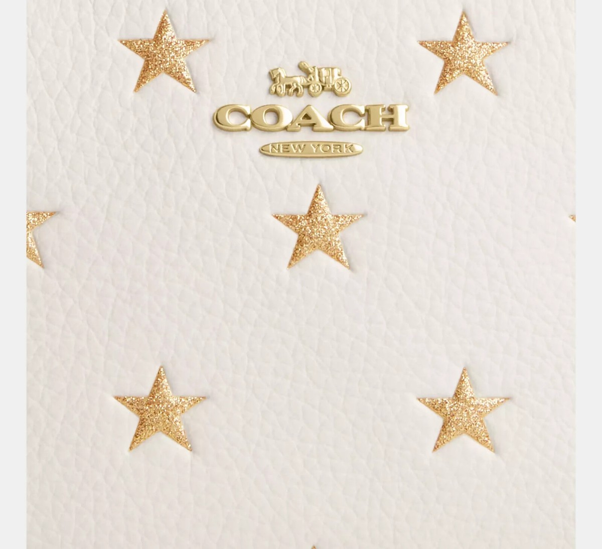 ✨COACH✨ボストンバッグ✨大容量✨ F77179✨可愛い✨金金具 COACH Boxed Corner Zip Wristlet W/Star Print & Charms CX174 RETAIL