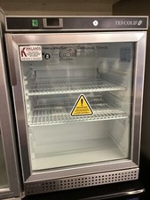Tefcold HEC906 Undercounter Chiller Display Fridge Glass Door 119 Ltr Stainless