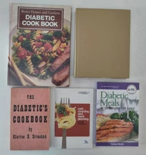 Lot of 5 Diabetic Cook Books, Meal Planning Carb Counting, 30 Minute Meals